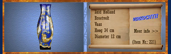 Nr.: 221, Te koop aangeboden sieraardewerk van PZH