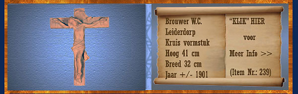 Nr.: 239, Te koop aangeboden sieraardewerk van Brouwer
