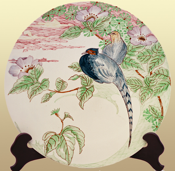 Nr.: 342, Already sold : a Colored plateel dish PZH