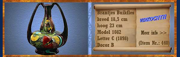 Nr.: 440, Te koop aangeboden Sieraardewerk van Brantjes