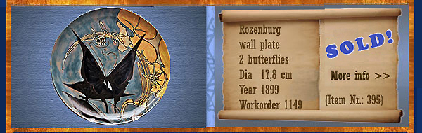 Nr.: 395, On offer decorative pottery of Rozenburg