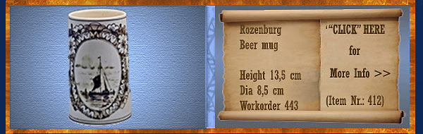 Nr.: 412, On offer decorative pottery of Rozenburg