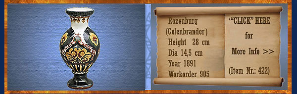 Nr.: 422, On offer decorative pottery of Rozenburg