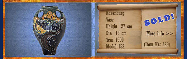 Nr.: 429, On offer decorative pottery of Rozenburg